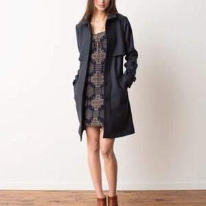 Rare PENDELTON PORTLAND COLLECTION WOMEN’S BELTED WOOL Trench Nyssa COAT XS